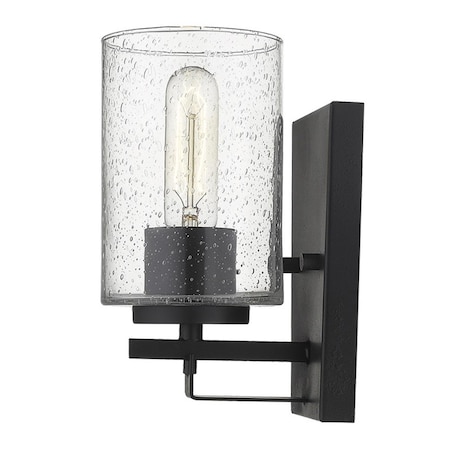 Estallar 8.75 x 4.5 x 5.75 in. Orella 1-Light Matte Black Sconce ES3645235